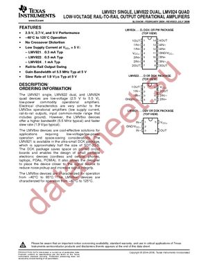 LMV824DGVR datasheet  